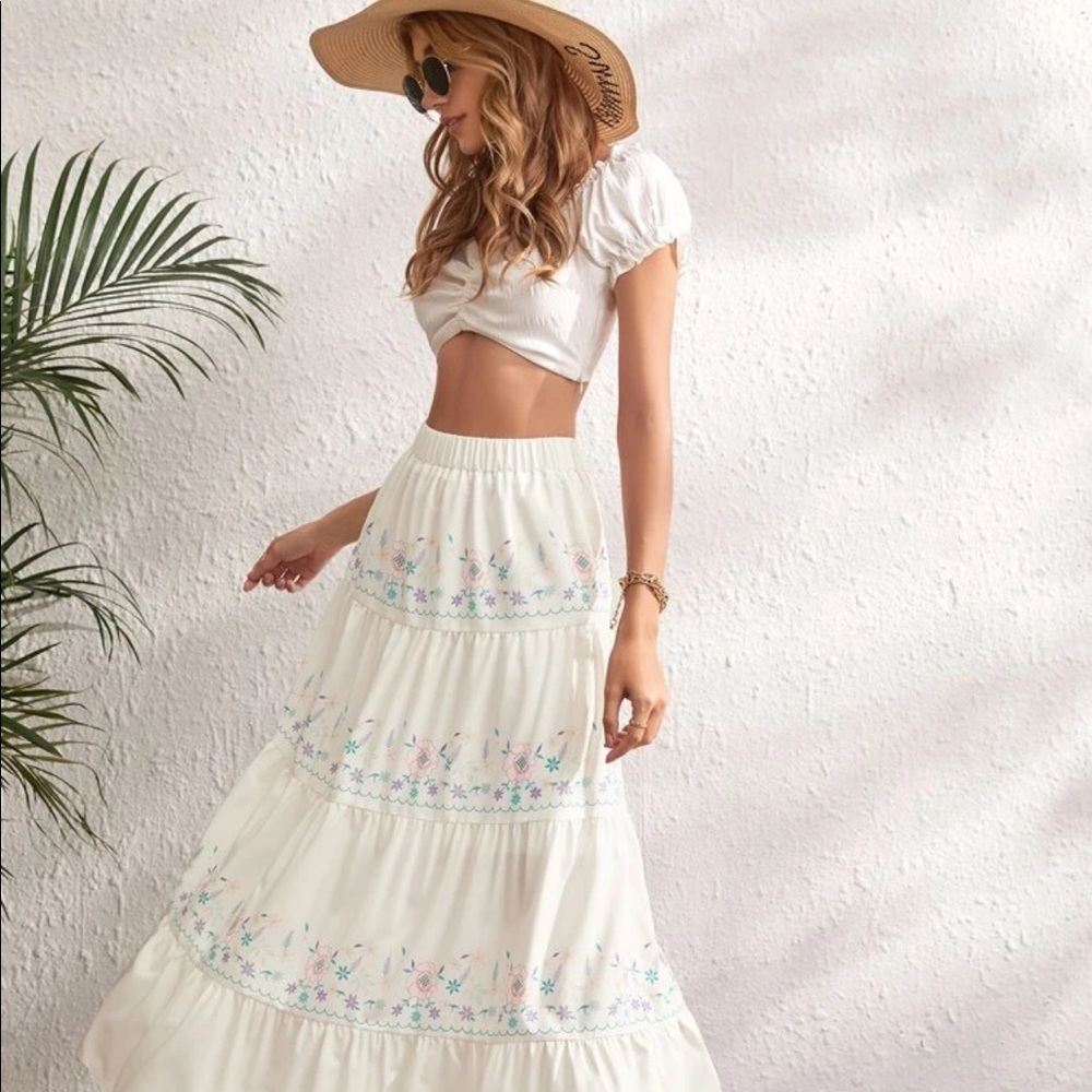 Floral Print Tiered Dress